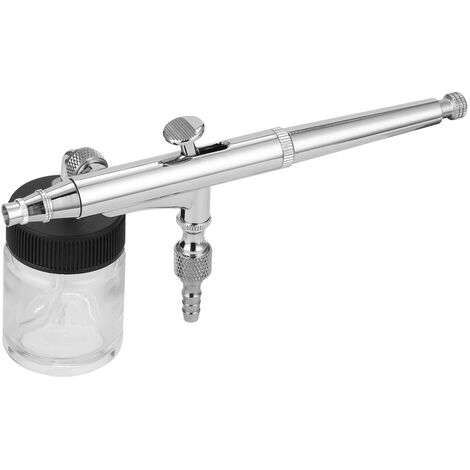Juego de aerografo profesional T134, para modelismo, pintura artistica, con llave adaptadora G1 / 8, gotero, 2 tazas de liquido