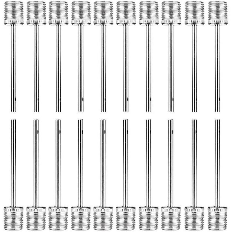 

Juego de agujas de bomba de globo para balones deportivos Agujas de afilador de acero inoxidable para fútbol, ​​baloncesto, fútbol, ​​voleibol, juego