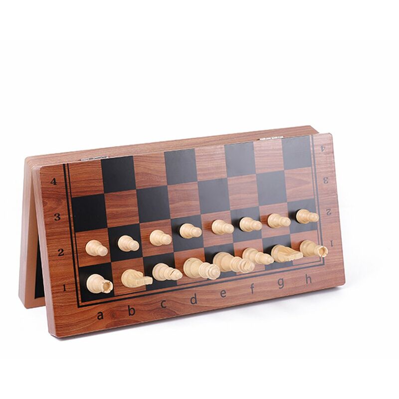 

Juego de ajedrez plegable de madera magnética, Juegos para comunidades,L
