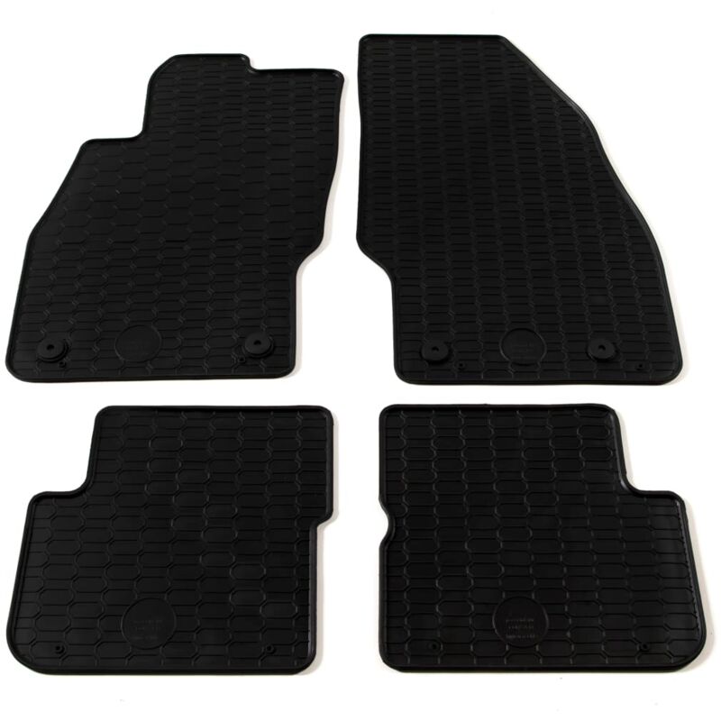 

Set 4 alfombrillas de coche a medida goma Mercedes C63 C-Class - Negro - Vidaxl