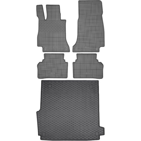 Juego de alfombrillas de goma para coche y maletero para Mercedes Clase E W213 Kombi desde noviembre de 2016.