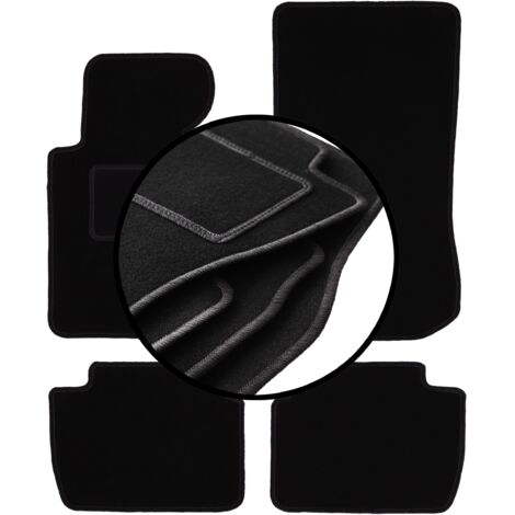 Juego de alfombrillas de terciopelo para BMW 3 E46 compacto, coupé, sedán, familiar, touring (1998-2007)