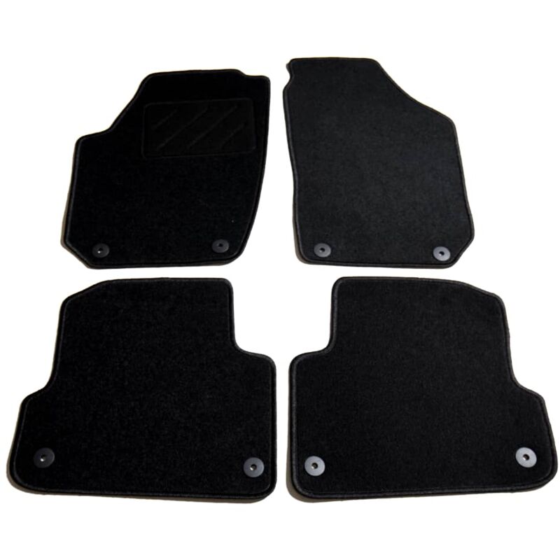 

Juego de alfombrillas para coche 4 piezas para Skoda Fabia II - Antracita - Vidaxl