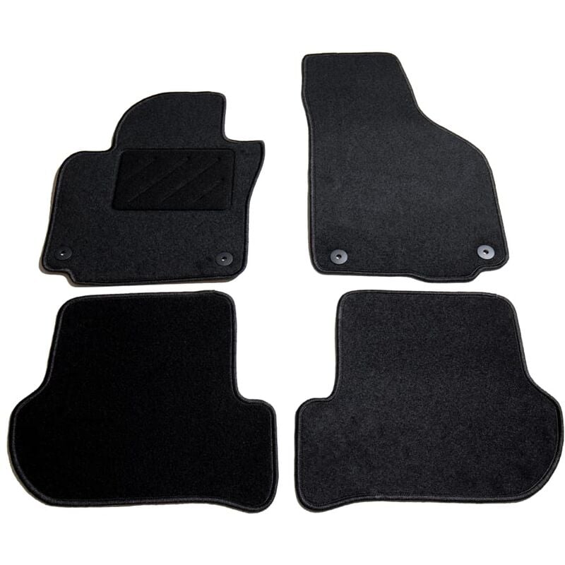 

vidaXL Juego de alfombrillas para coche 4 piezas para Skoda Yeti - Antracita