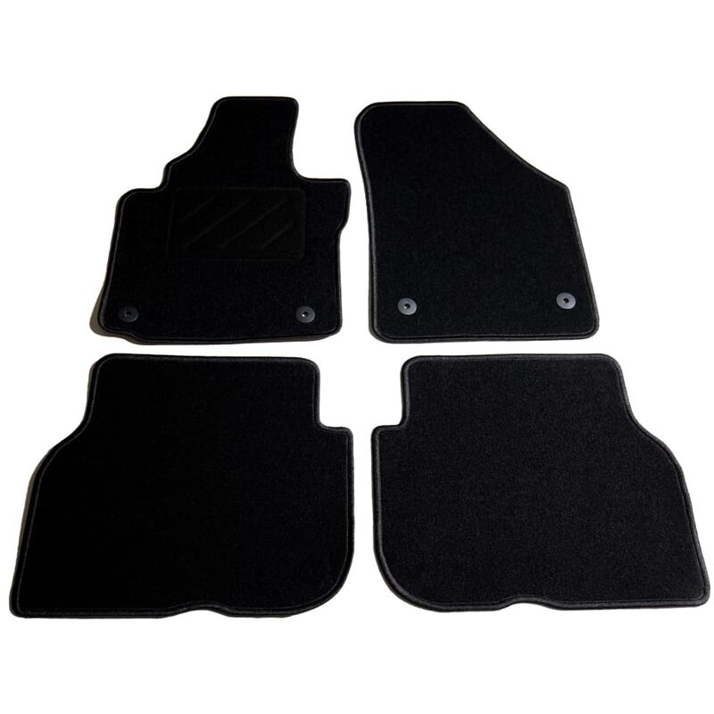 

vidaXL Juego de alfombrillas para coche 4 piezas para VW Touran - Antracita