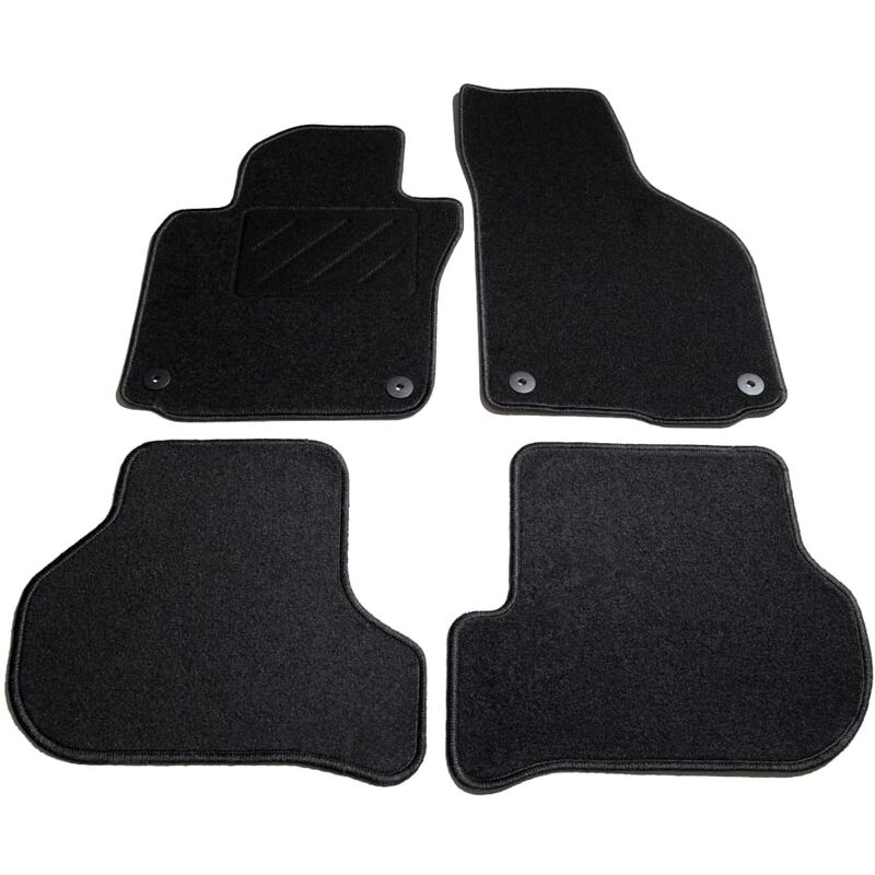 

Juego de alfombrillas para coche 4 piezas VW Golf 5/6 Scirocco - Antracita - Vidaxl