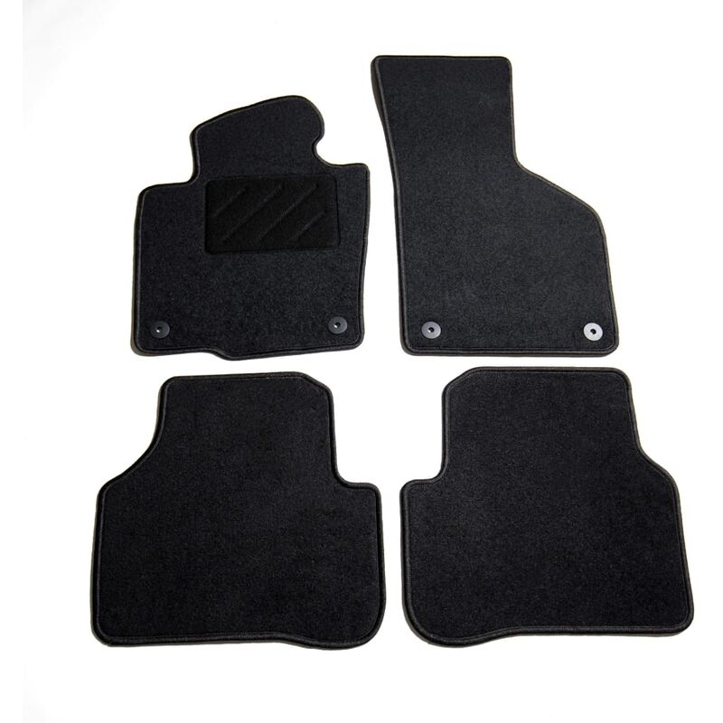 

vidaXL Juego de alfombrillas para coche 4 piezas VW Passat - Antracita