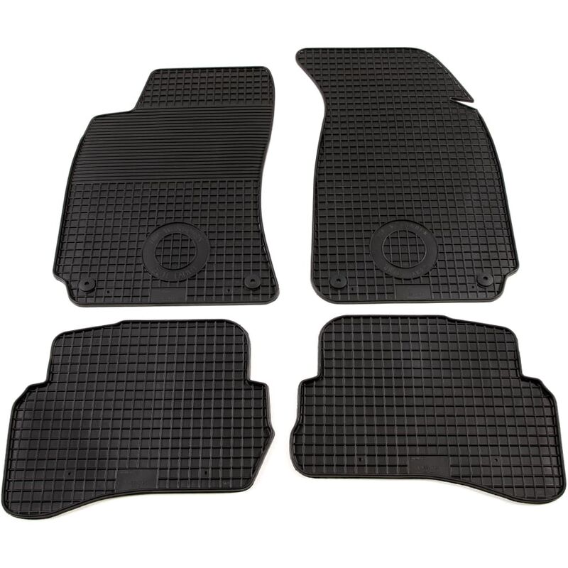 

Set de alfombrillas para coche a medida goma 4 piezas VW Passat - Negro - Vidaxl