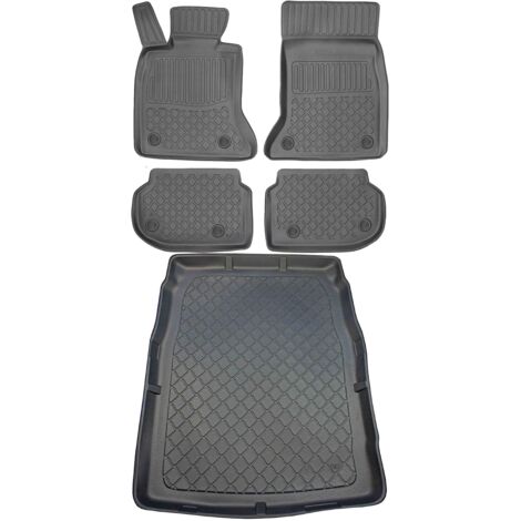 Juego de alfombrillas para coche y alfombrilla para maletero para BMW Serie 5 F10 Sedán (marzo de 2010 a 2013).