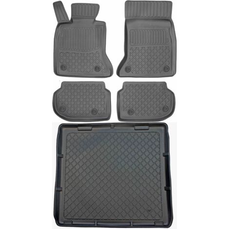 Juego de alfombrillas para coche y maletero para BMW Serie 5 F11 Estate (marzo de 2010 a 2013).