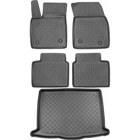 Juego de alfombrillas para coche y maletero para Ford Focus IV Hatchback desde septiembre de 2018.