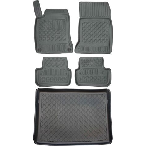 Juego de alfombrillas para coche y maletero para Mercedes Clase B W246 (10/2011-12/2018).
