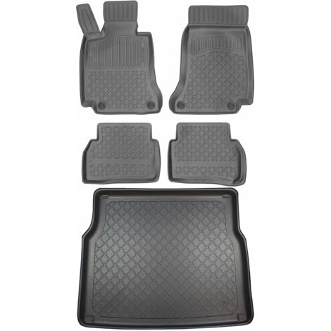 Juego de alfombrillas para coche y maletero para Mercedes Clase C W205 Estate desde marzo de 2015.