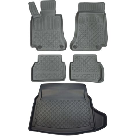 Juego de alfombrillas para coche y maletero para Mercedes Clase C W205 Sedán desde marzo de 2014.