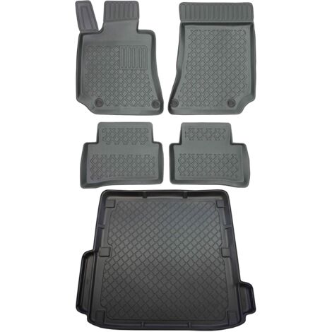 Juego de alfombrillas para coche y maletero para Mercedes Clase E W212 Familiar (2009-10.2016).