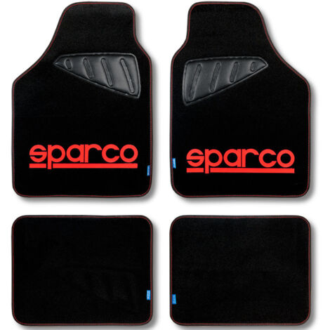 Juego de alfombrillas Sparco - Tela - Rojo