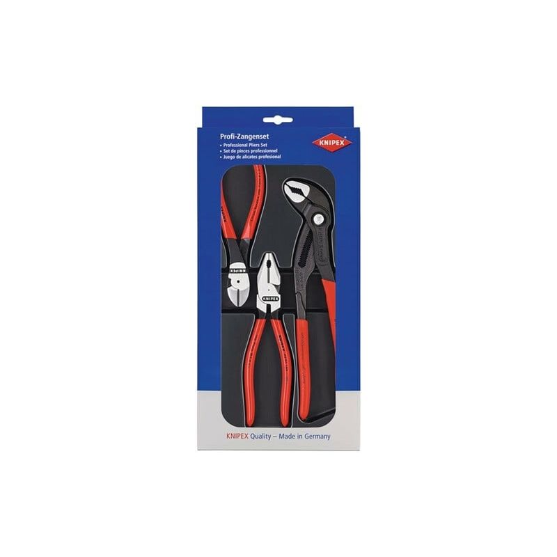 

Knipex - Juego De Alicates Kraft-paket Contenido 3 Uds. Pulido Parte