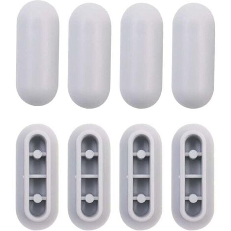 Juego de amortiguadores universales para asiento de inodoro, 4 piezas, repuesto para protectores de plástico.