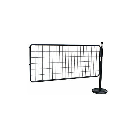Juego de ampliación de postes barrera  con reja  1 poste  1