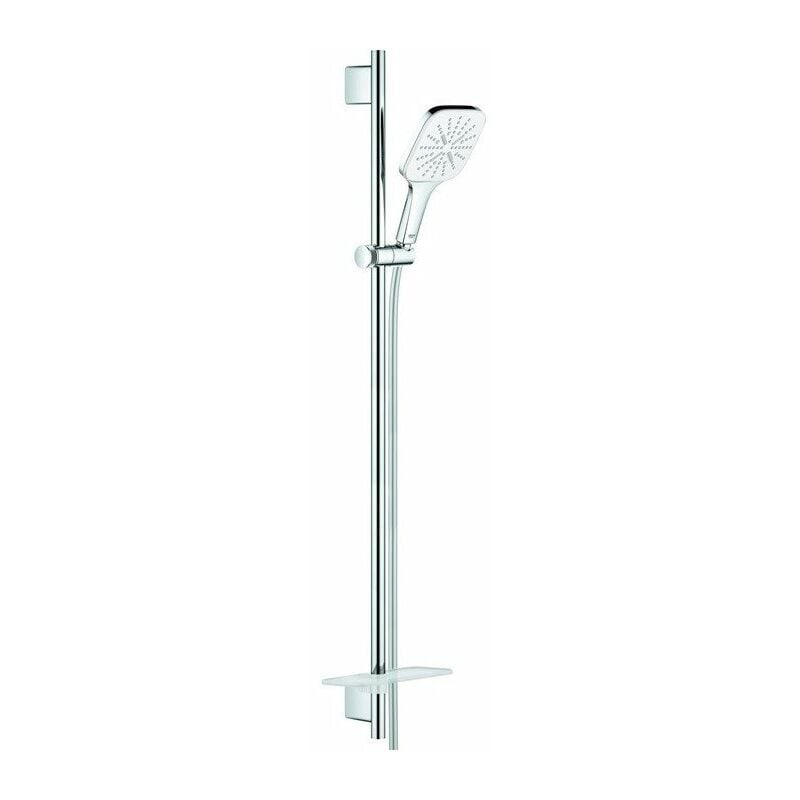 

Grohe - Juego de barra de ducha RSH 130 SmartActive Cube 26586 900mm blanco luna / cromado