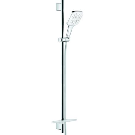 Juego de barra de ducha RSH 130 SmartActive Cube 26586 900mm blanco luna / cromado