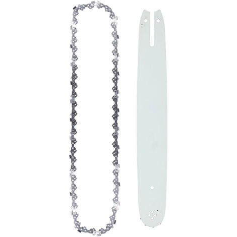 Juego de barra guía y cadena para motosierra, kit de repuesto universal, 40,6 cm (longitud efectiva), acero aleado, compatible con los modelos 250PS/23/36/41/136/137/141, juego de barra guía y cadena 