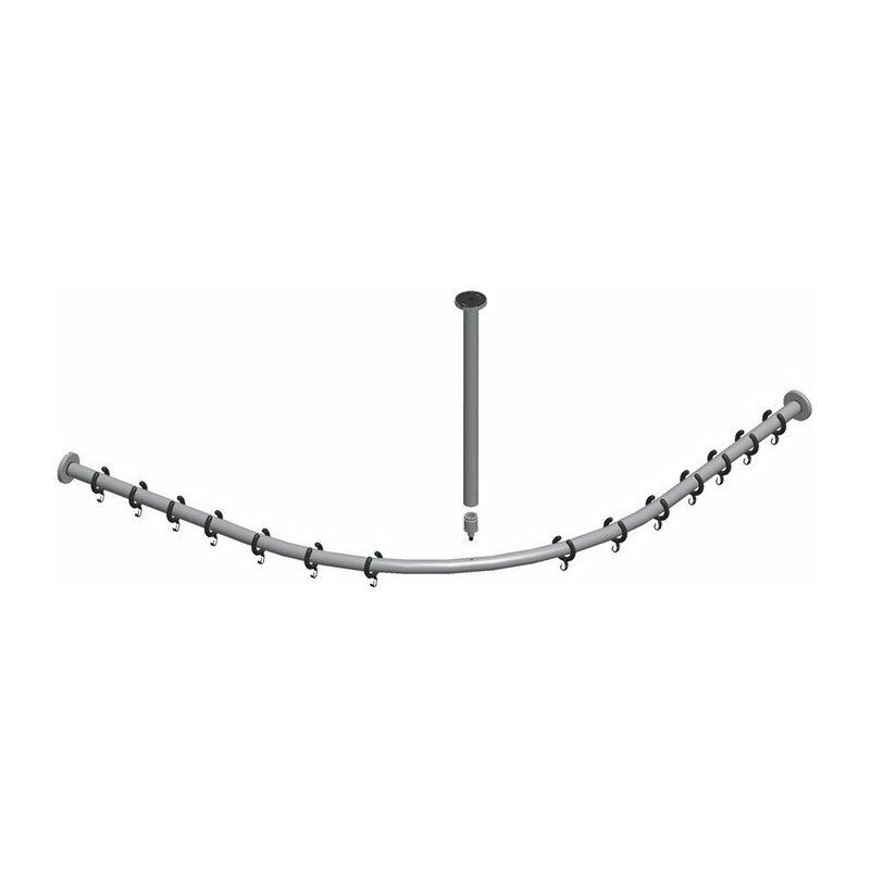 

Juego de barra para cortina de ducha PLAN para ducha cuadrante 900 x 900 mm cromado KEUCO
