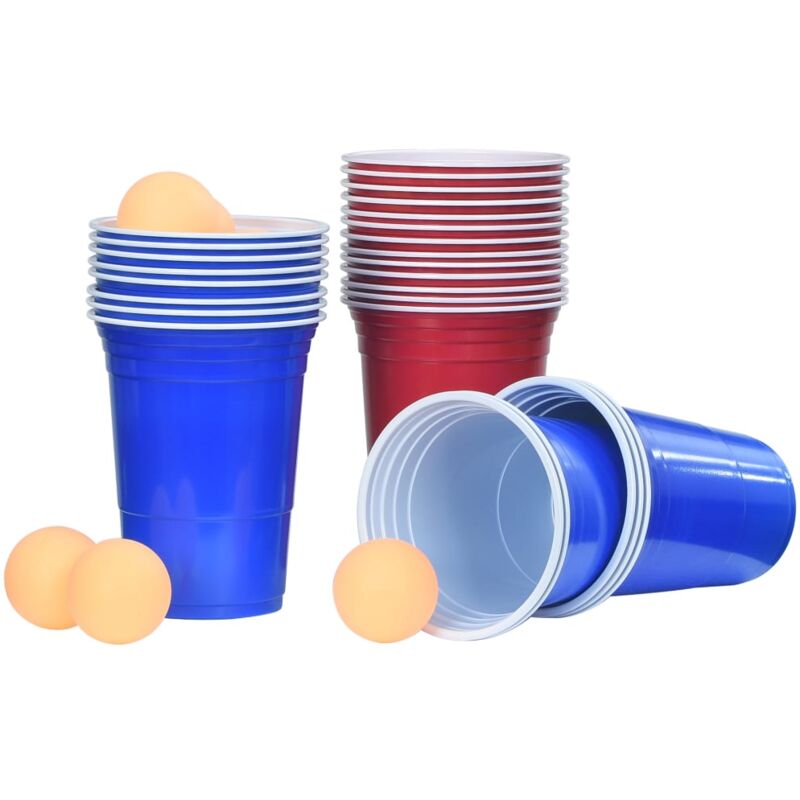 

Juego de Beer Pong plástico 0,5 L - Vidaxl