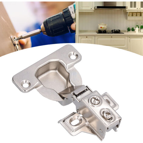 Juego de bisagras de acero laminado en frío de American Hinge para armarios y roperos – cobertura total de 95°, incluye tornillos.