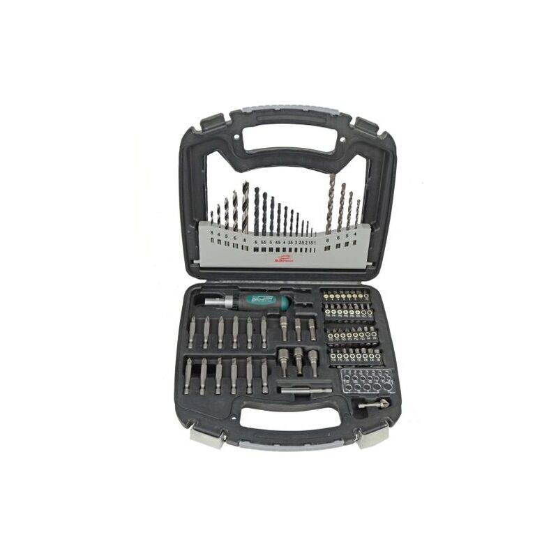 

juego de bits y brocas, 75 pzas. mannesmann m54375