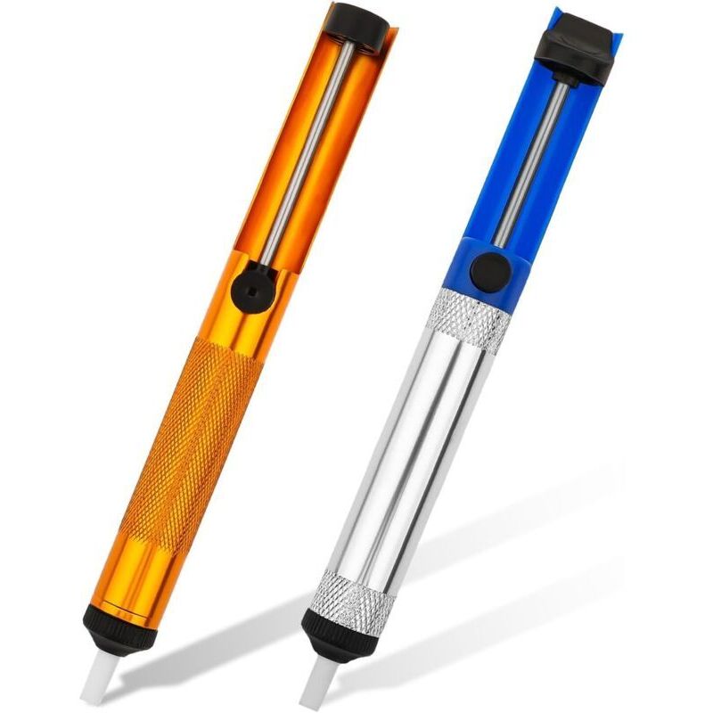Juego de bomba de soldadura de 2 piezas, kit de bomba desoldadora, bomba de succión profesional para desoldar y eliminar soldadura fundida. Un