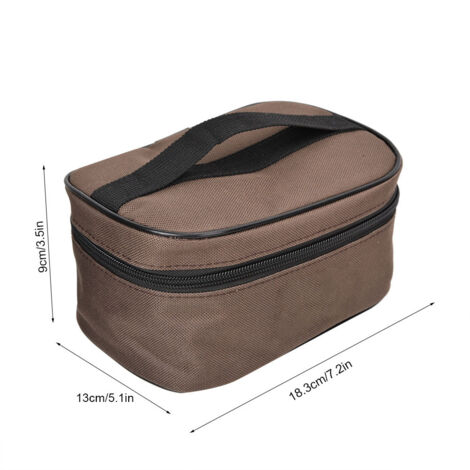 Juego de botes para especias (6 piezas) – juego de salero y pimentero – recipientes de cocina de acero inoxidable con estuche para barbacoa, camping y viajes.