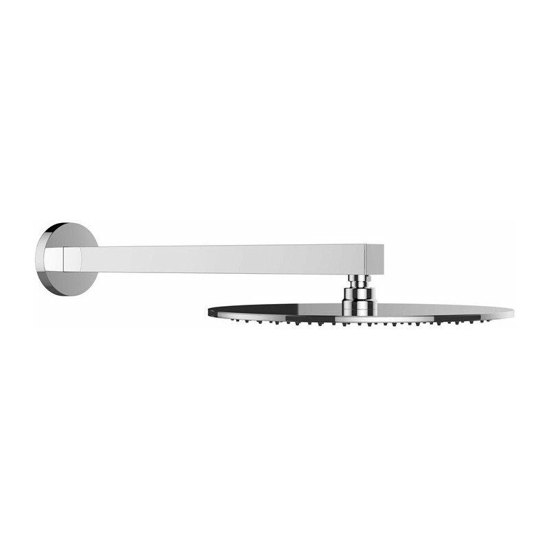 

Keuco - Juego de brazo de ducha de pared cromado 90 con cabezal de ducha / rosetón redondo