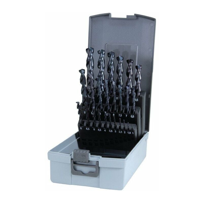 

Juego de brocas helicoidales DIN 338 TypeN TL 3000 D.1-13x0.5mm HSS TiAlN 25 piezas Ku.-Kass.