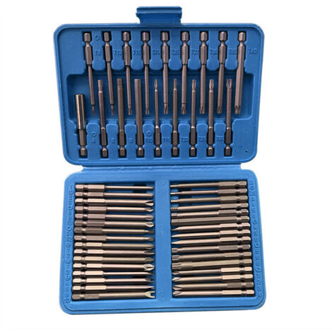 Juego de brocas multifuncionales de acero al carbono de 75 mm, destornillador manual de alta dureza, kit de accesorios para taladro eléctrico.
