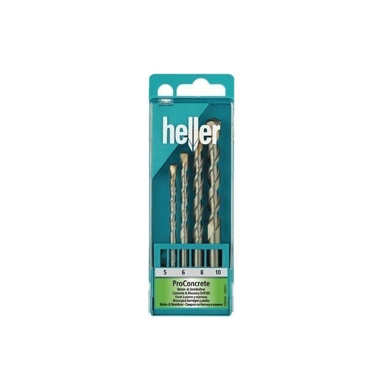 

Heller - Juego De Brocas Para Hormign/Piedra Iso5468 4 Uds. Dim. 5