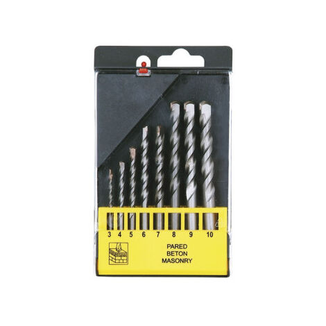Juego de brocas para muros profesional de 5 u 8 unidades                 L 4-5-6-8-10 mm Rosca Fil. 5