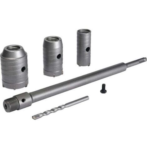 Juego de brocas para sierras de corona de Ø30 mm, 40 mm y 50 mm, broca para hormigón de 350 mm con varilla de extensión SDS Plus y punta de carburo de tungsteno, sierra de corona para ladrillo, piedra