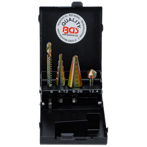 Juego de brocas variadas HSS-G  4 piezas