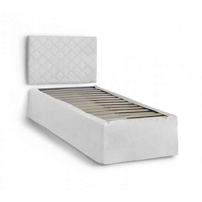 

Conjunto Sencillo De Cuero Ecológico Blanco Con Red De Jardín 80X190 Y Tela Blanca