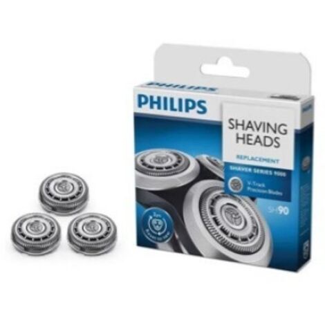 juego de cabezales de corte para afeitadora Philips Serie 9000 (modelos s9000, s9911, 9031, 9111, 9181 y 311) - paquete de 3