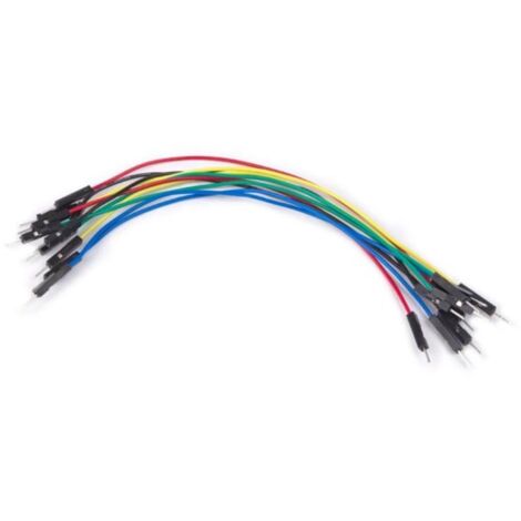 JUEGO DE CABLES DE PUENTE AWG - MACHO A MACHO - 1 POLO - 5.9" (15 cm) - 10 uds.