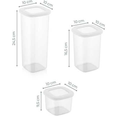Juego de cajas de almacenamiento Set Blanco