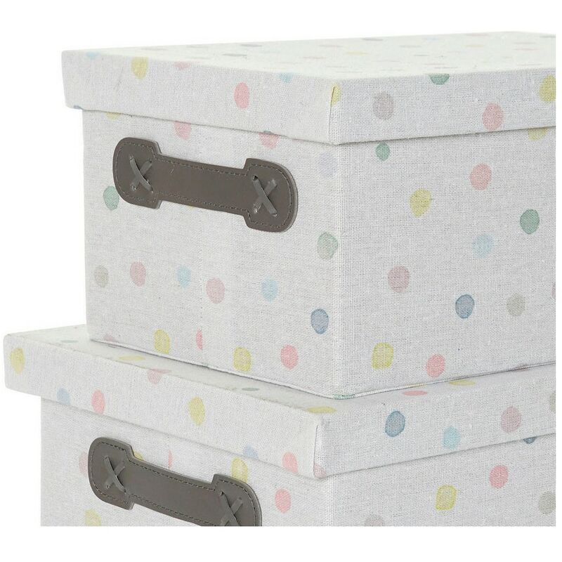 

Juego de Cajas Decorativas DKD Home Decor Poliéster Cartón (2 pcs)
