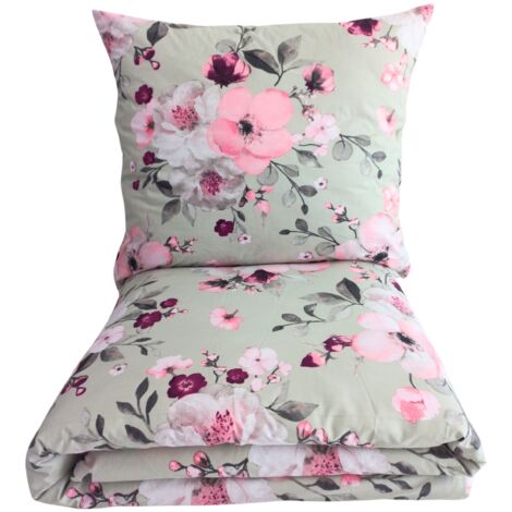 JUEGO DE CAMA 200x220 ALGODÓN 100% POLACO FABRICANTE STRONG PREMIUM FLOWERS