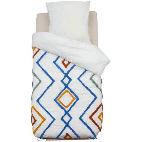 Juego de cama infantil de 2 piezas Adi algodón empenachado 140x200cm - Atmosphera créateur d'intérieur