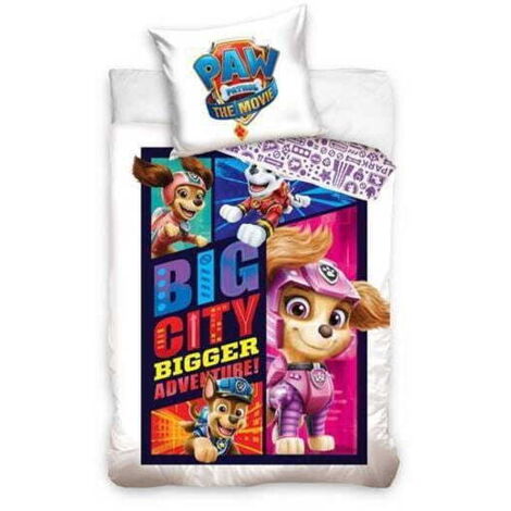 Juego de cama infantil Paw Patrol MOVIE ALGODÓN 160x200