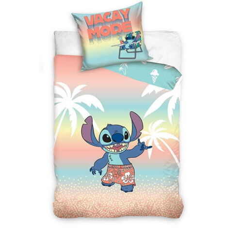 Juego de cama juvenil 140x200 Lilo y Stitch Algodón