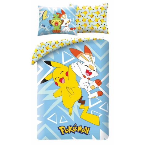Juego de cama juvenil 140x200 Pokémon Pikachu Microfibra