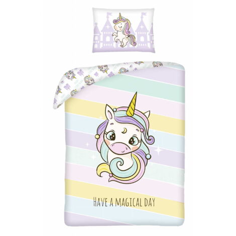 Juego de cama para bebé 100x135 Unicornio ALGODÓN